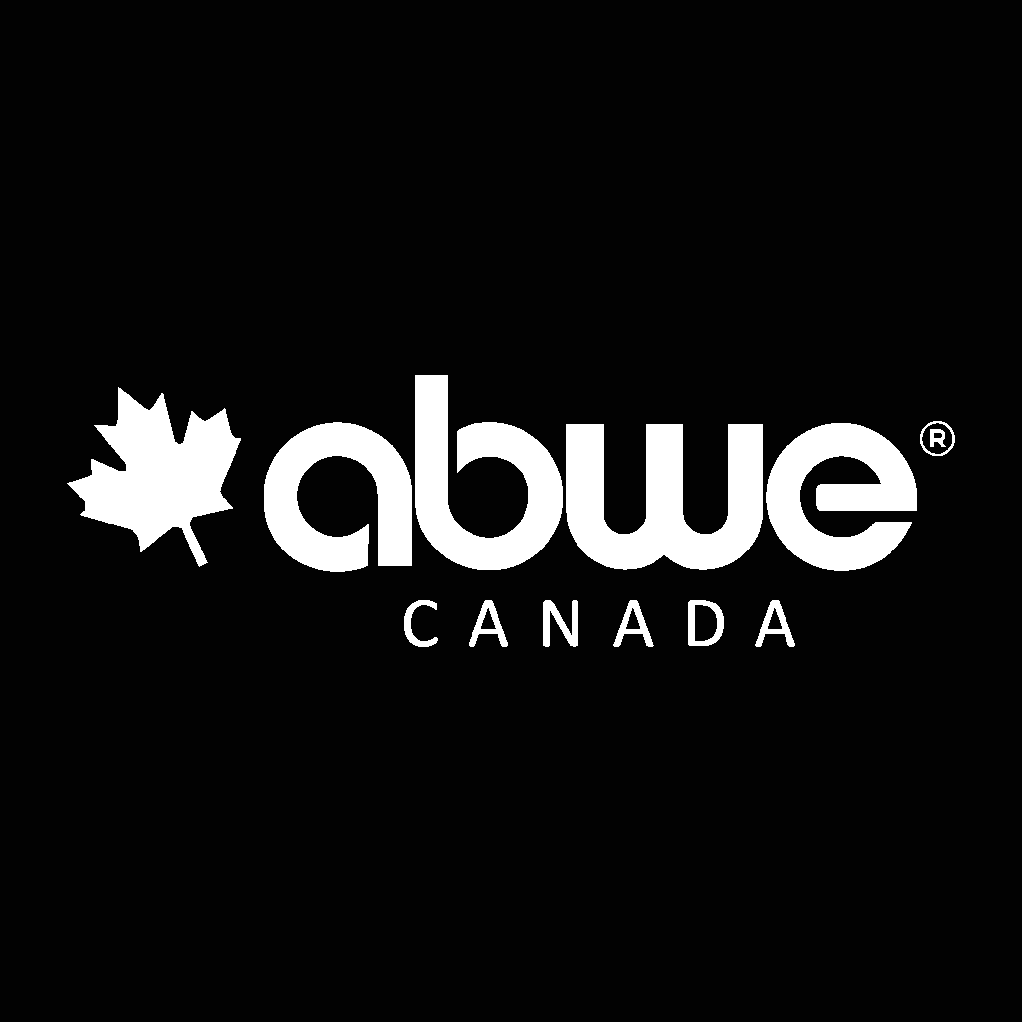 Abwe Canada White Logo Vector Logo